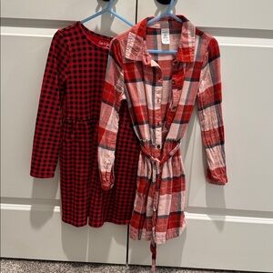 Carter's Red and Pink Plaid Shirt